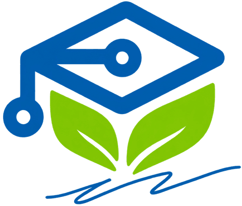 Logotipo de Raíz Azul Academy